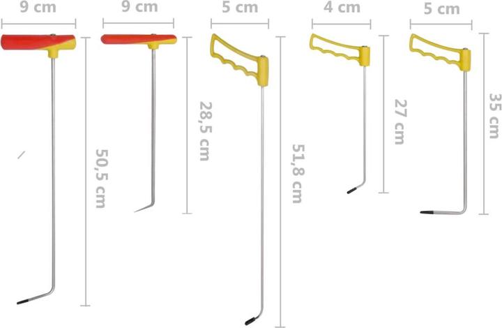 Actual product image vidaXL Ausbeulwerkzeugsatz
