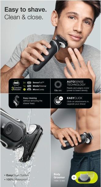 Immagine prodotto Braun Series 5 51-W1600s mit Gratis Bodyscherkopf Elektrorasierer