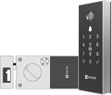 EZVIZ CS-DL03 Pro Smart Türschloss (Elektronische Zahlenkombination, Fingerabdruck, Schlüsselkarte, Smartphone)