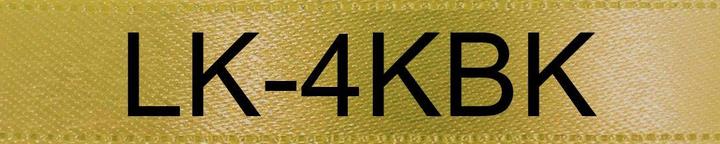 Productafbeelding Epson Labelcassette Lk-4kbk (1.20 cm, Goud, Zwart)