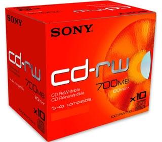 Immagine prodotto Sony CD-R riscrivibile 650 MB (10x)
