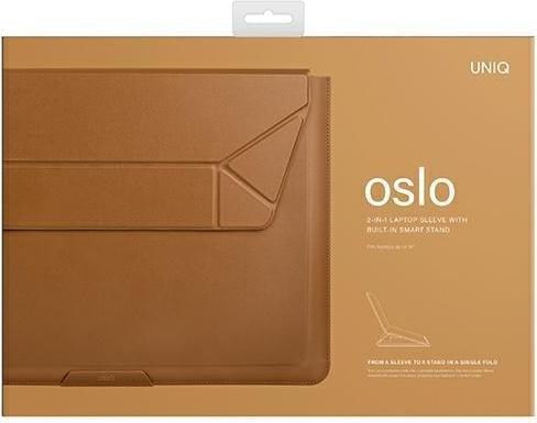 Actual product image Uniq etui Oslo laptop Sleeve 14 br?zowytofee brown (14")