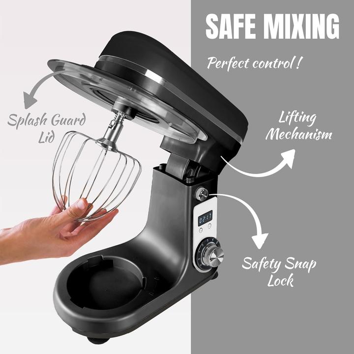 Actual product image Bestron Super Silent 4-in-1 Kitchen Machine with DC Motor, 6 Speeds & Pulse Function (800 W, 6 l)