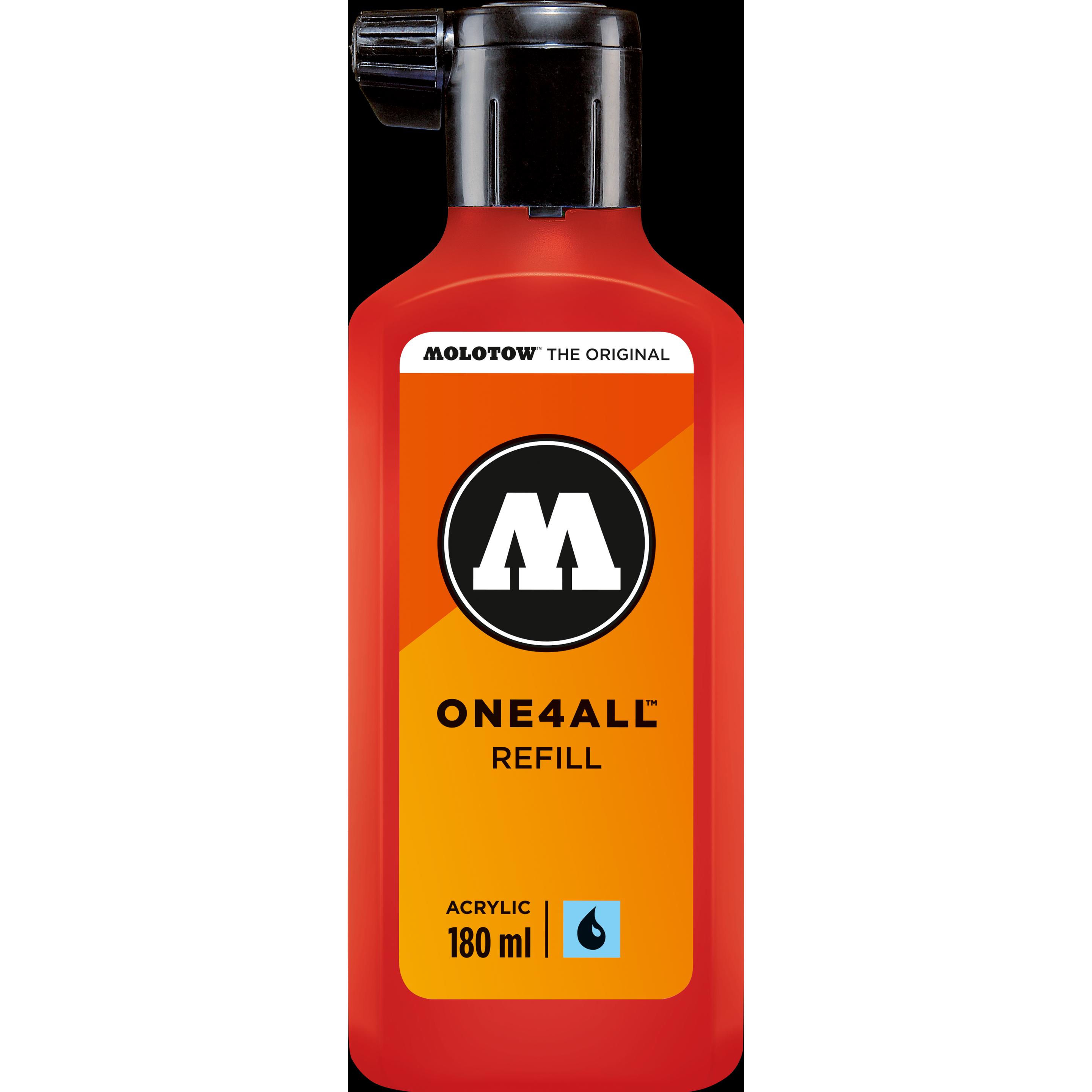 Molotow, Ersatzpatrone, Nachfülltinte One4All für Permanentmarker 180ml verkehrsrot (Nachfülleinheit)