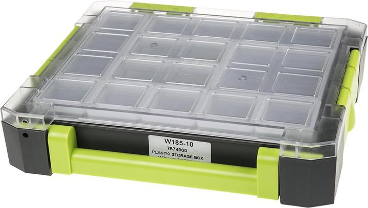 Produktbild RS PRO Kunststoffbox mit 10 Einschen