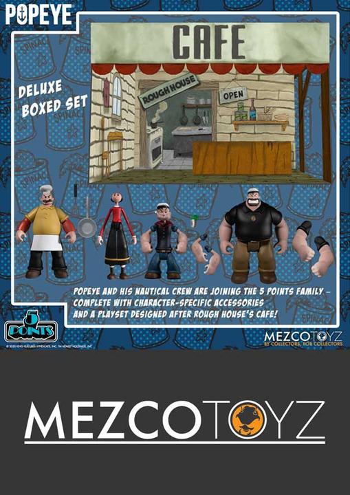 Image du produit Mezco Toys Popeye - 5 Points: Box Set - Deluxe