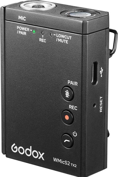 Actual product image Godox WMicS2 Kit 1 UHF Wireless Microphone System