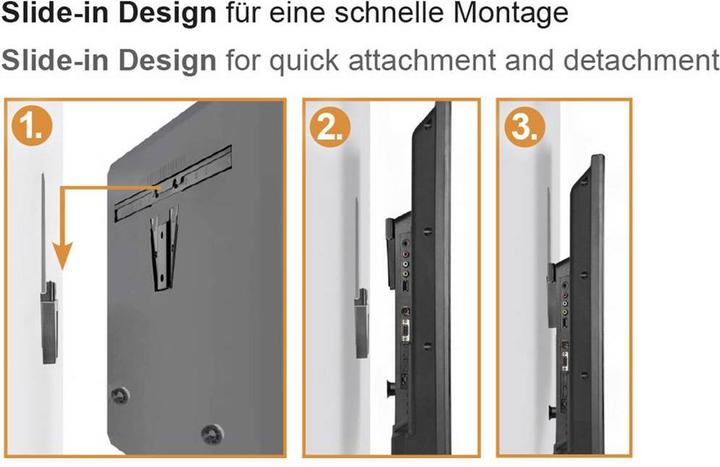 Produktbild myWall TV Wandhalterung Wal Wandhalter für Flachbildschirme (Wand, 366.14", 50 kg)