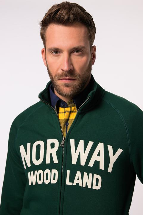 Actual product image JP1880 JP 1880 Sweatjacke, Stehkragen, Print (XL)