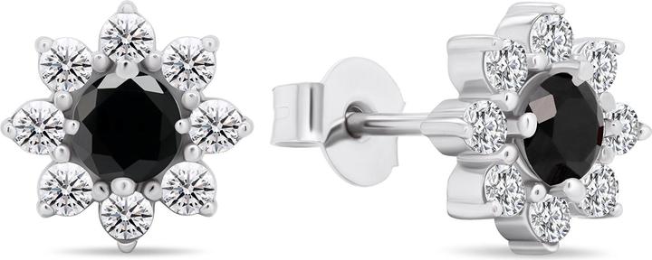 Immagine prodotto Brilio Argento - Orecchini in argento con fiori di zirconia cubica EA577WBC