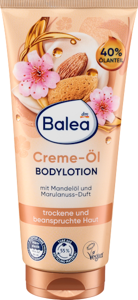 Immagine prodotto dm Balea Crema di olio Lozione per il corpo Olio di mandorle (Crema corpo, Olio corpo, 200 ml)