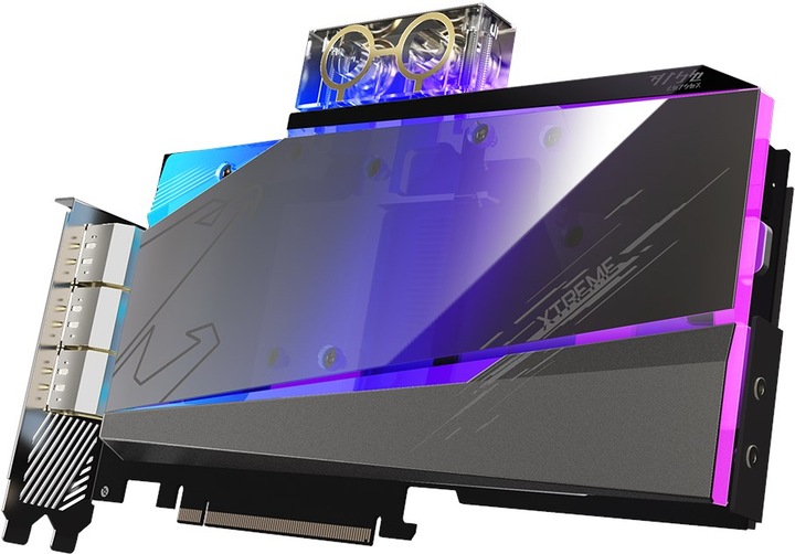 Actual product image Gigabyte Aorus GeForce RTX 3090 Xtreme Waterforce WB 24G, 24576 MB GDDR6X (24 GB)