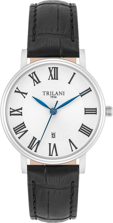 Produktbild Trilani Damen Quarzuhr Echtleder Schwarz - 30490 (Analoguhr, 32 mm)