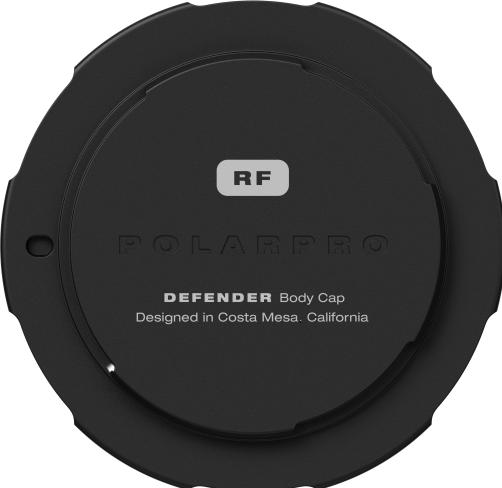 Produktbild PolarPro Kamera-Gehäusedeckel Canon RF Mount - Schwarz