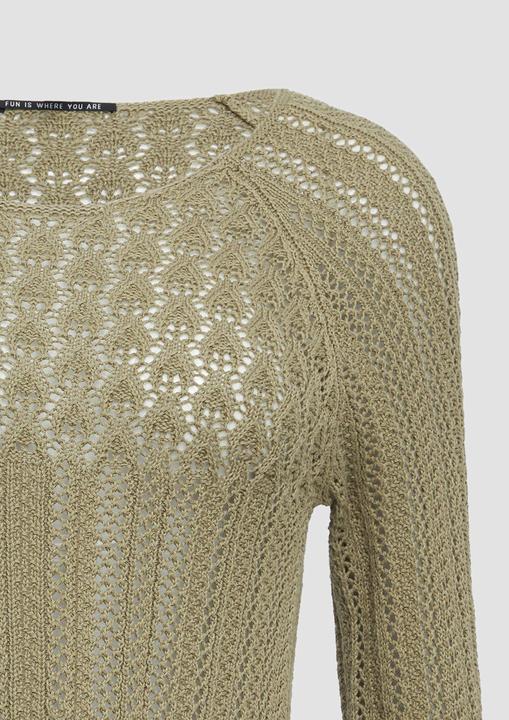 Produktbild S.Oliver Strickpullover Pullover in Häkeloptik (M)