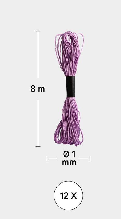 Actual product image I Am Creative Embroidery thread pastel shades, coloured, 12 pieces (8 m)