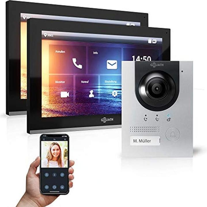 Goliath Toys Interphone vidéo de porte avec station intérieure tactile et application mobile