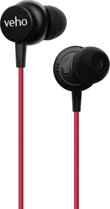 veho Z-3 HEADPHONES - RED (Cable)