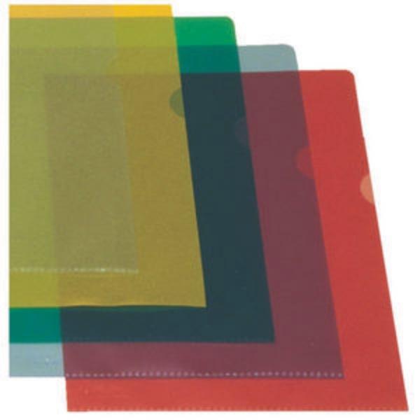 Immagine prodotto Leitz Portadocumenti standard Esselte, DIN A4, PP, verde, 0,12 mm aperto in alto e sui lati, a prova di (A4, 100 x)