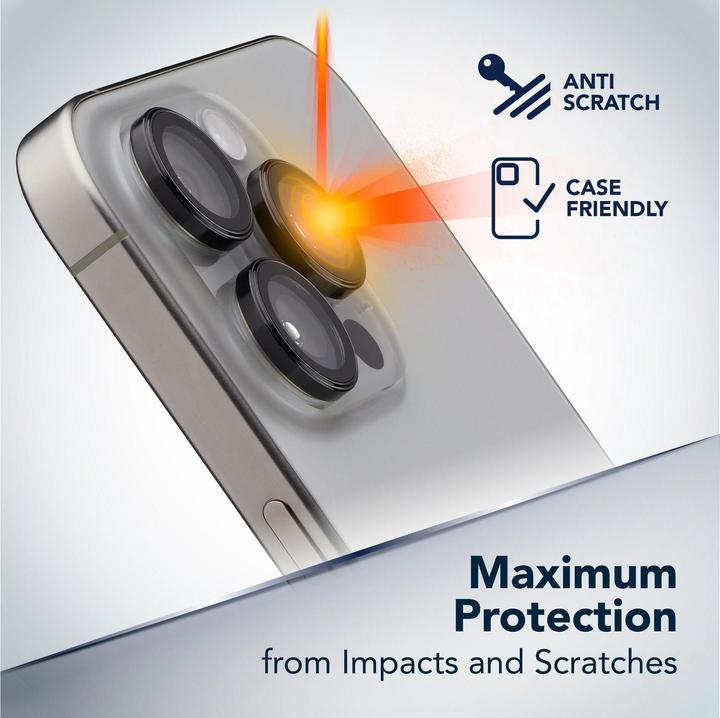 Produktbild Cellularline Camera Lens Protection Ring (1 Stk., Apple iPhone 17 Pro, Apple iPhone 17 Pro Max)