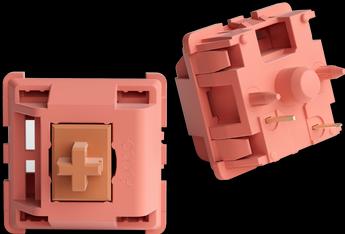 Actual product image Akko Rosewood Switches, mechanical, 5-pin, linear, MX-Stem, 40g - 45 pieces