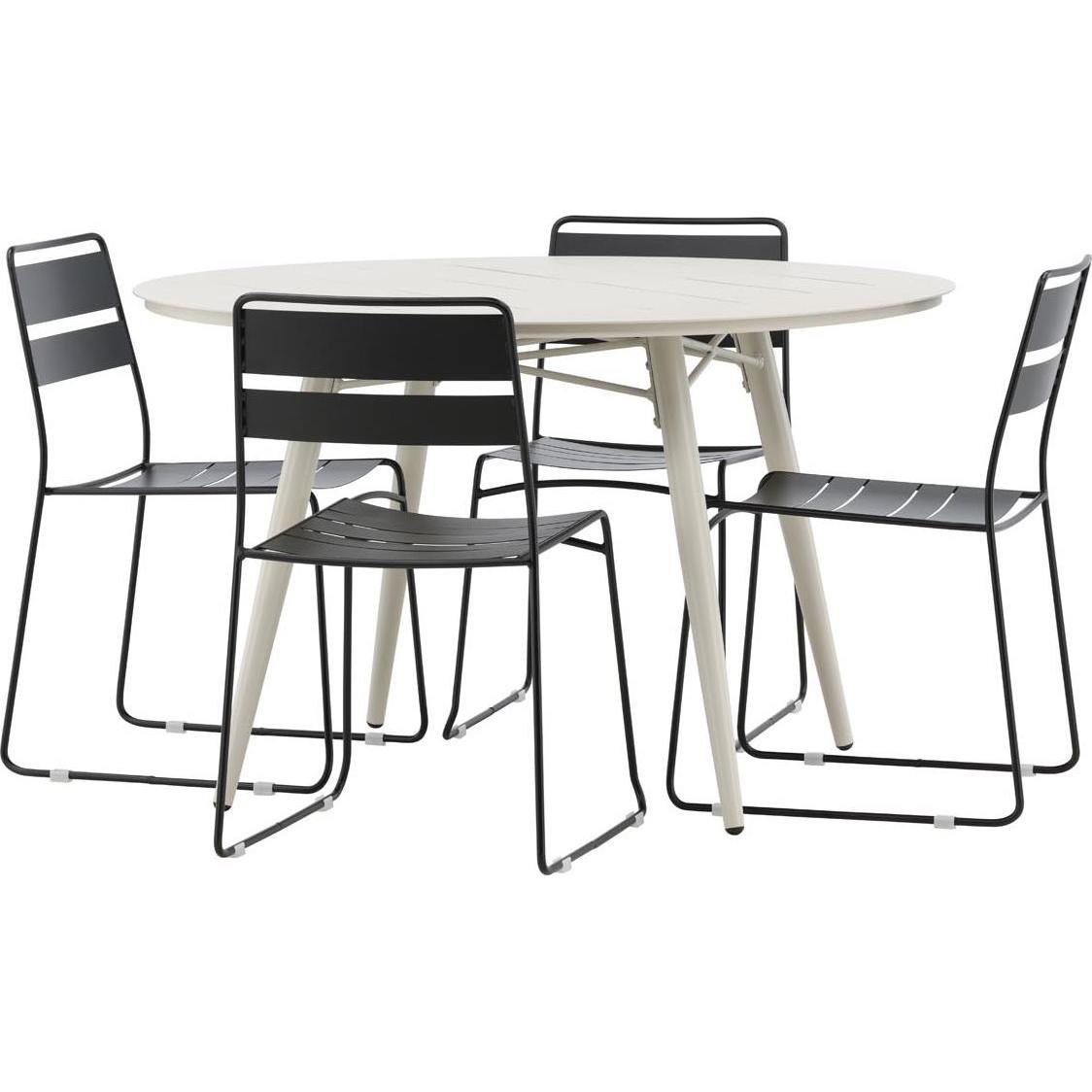 Ebuy24, Gartentisch + Balkontisch, Gartenset Lina (120 cm)