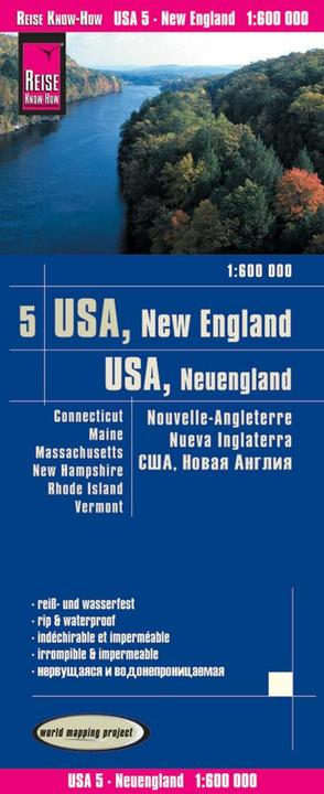 Produktbild USA 05, Neuengland: Connecticut, Maine, Massachusetts, New Hampshire, Rhode Island, Vermont 600000