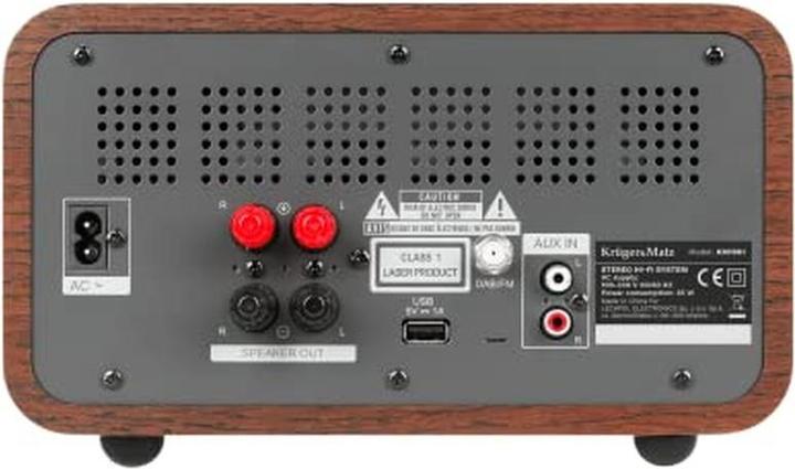 Immagine prodotto Krüger&Matz KM1961 - Microsistema con DAB+, Bluetooth, USB e lettore CD (Bluetooth, Lettore CD, 2x 30 W)