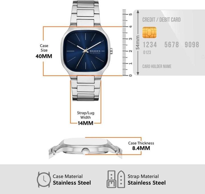 Image du produit Skagen Mellem (Montre analogique, 40 mm)