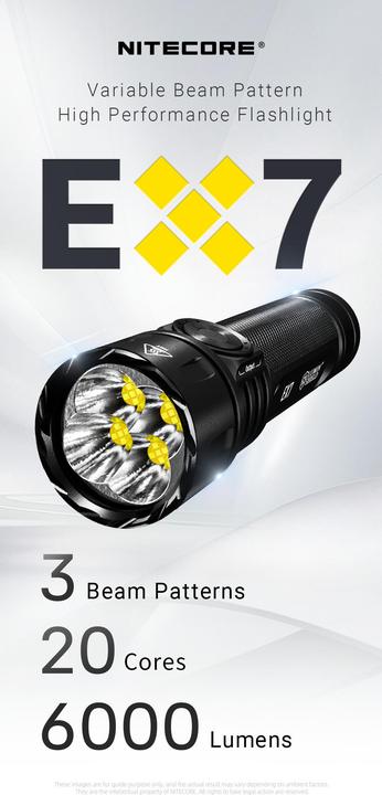 Actual product image Nitecore EX7 (13 cm, 6000 lm)