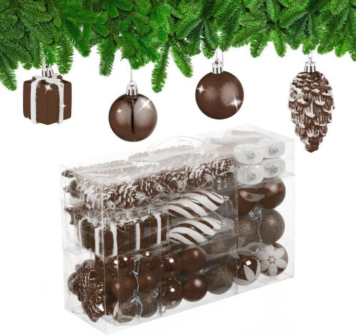 Produktbild Relaxdays 72-tlg. Weihnachtskugeln-Set (72x)