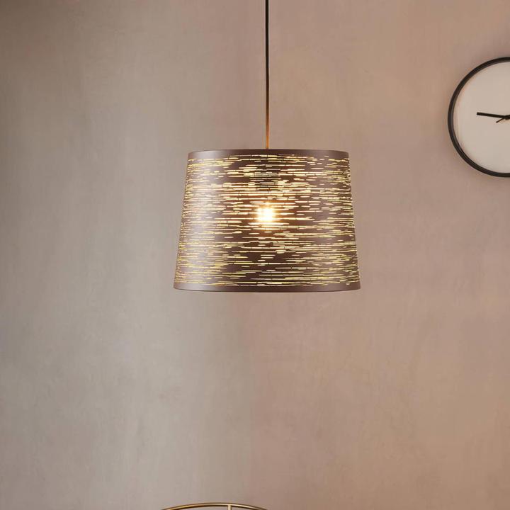 Actual product image EGLO Pendant lamp SEGEZIA 1x E27 Mocha (E27)