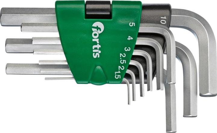 Magni Jeu de tournevis d'angle dans support plastique 9 pièces 1,5-10mm FORTIS