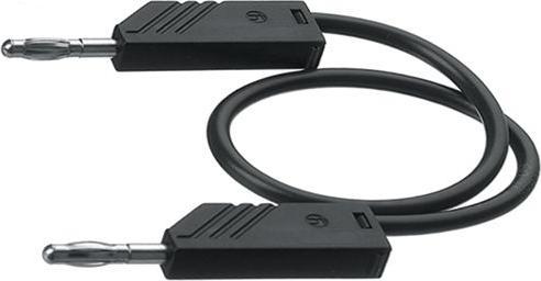 Produktbild Hirschmann Test & Measurement Laborkabel Silikon 16A Messing verzinnt 250mm 1mm² Schwarz