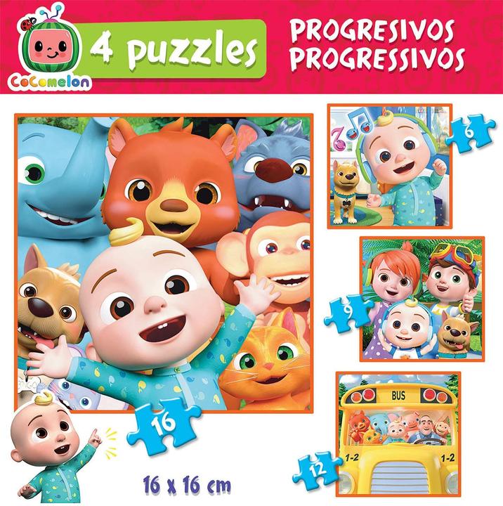 Actual product image Educa 19138 puzzle 6/9/12/16pc. baby Cocomelon (4 pieces)