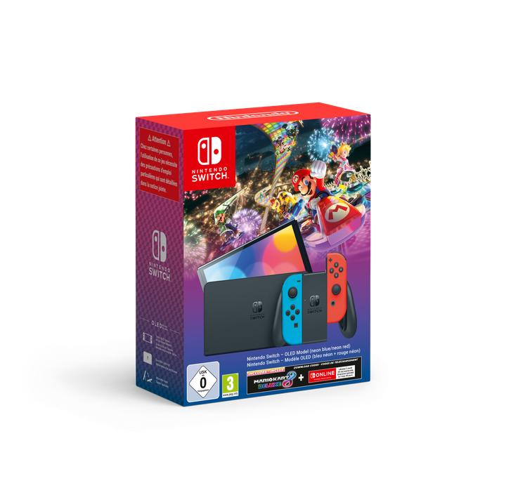 Actual product image Nintendo Switch OLED model - Mario Kart 8 Deluxe Set