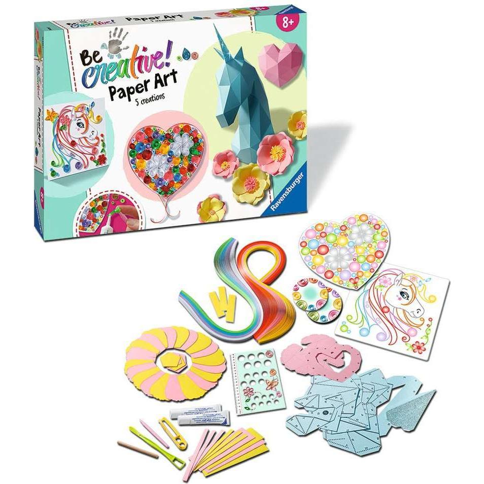 Thumbnail - Ravensburger Paper Art Flowers & Unicorn