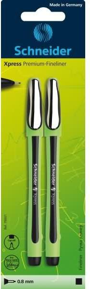 Produktbild Schneider Fineliner, Xpress, 0,8 mm, 2 Stück (Schwarz, 2 x)