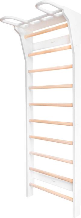 Weiss mit Holzsprossen