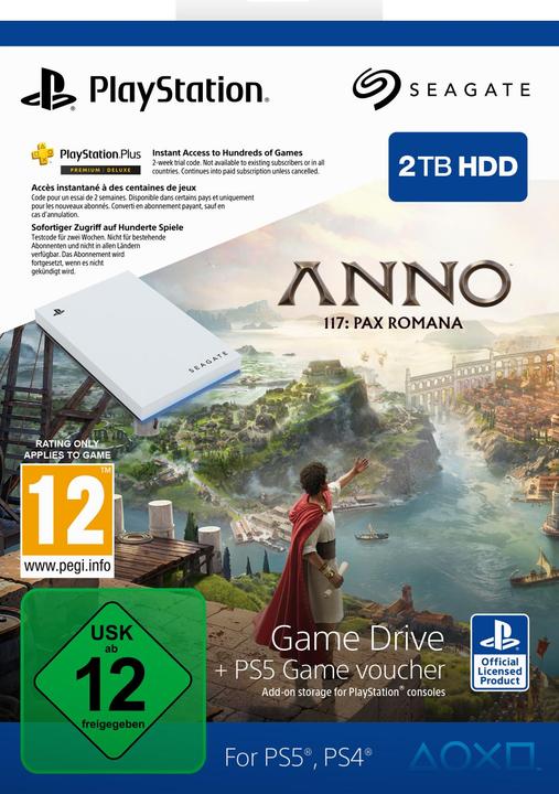 Immagine prodotto Seagate PlayStation Game Drive + Anno 117 (2 TB)