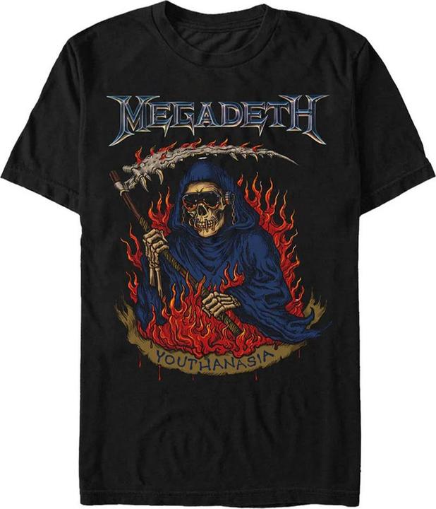 Immagine prodotto Megadeth Youthanasia Maglietta Fiamme Adulto Unisex (L)
