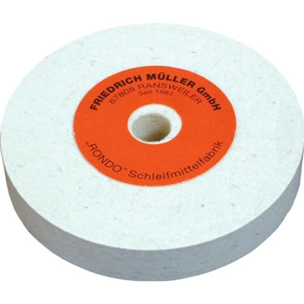 Friedrich Müller, Schleifmittel, Filzpolierscheibe Ø125xB20x20mm Wollfilz (125)