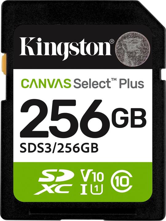 Produktbild Kingston Canvas Select Plus (256 GB, SDXC, U1, UHS-I)