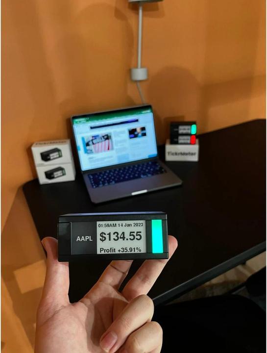 Actual product image TickrMeter Smart display stock ticker