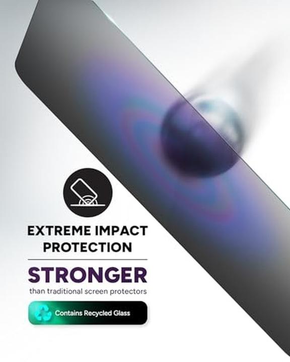 Actual product image Zagg InvisibleShield Glass Elite Privacy Apple iPhone 16/15 Screen (1 pcs., Apple iPhone 15, Apple iPhone 16)