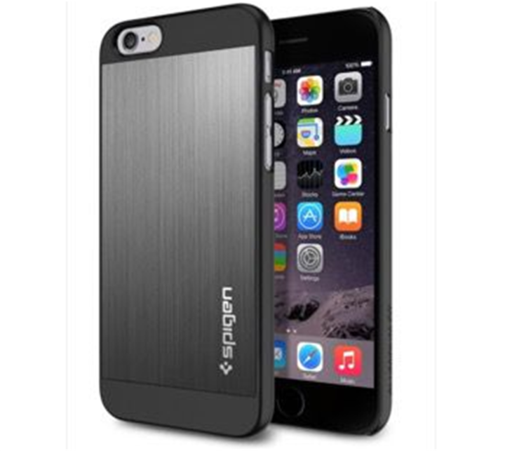 Image du produit Spigen Étui en aluminium pour iPhone 6/6S (4.7") Space Gray (Apple iPhone 6)