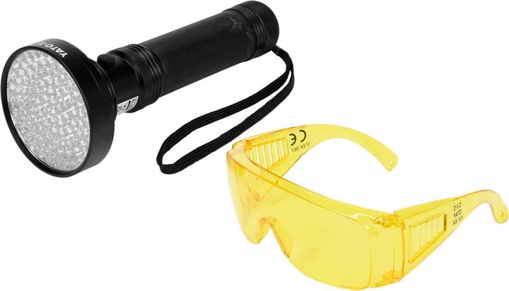 Actual product image Yato UV 100 LED torch + BRILLE (19.50 cm)