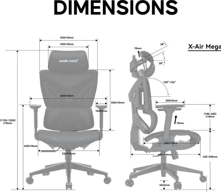 Actual product image Anda seaT X-Air Mega