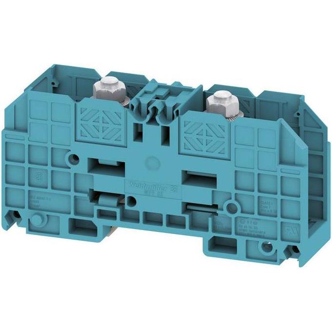 Weidmüller Morsettiera 2,5-35qmm 1piano 2kl bl 1028380000, Accessori di elettronica + Alloggiamento, Blu
