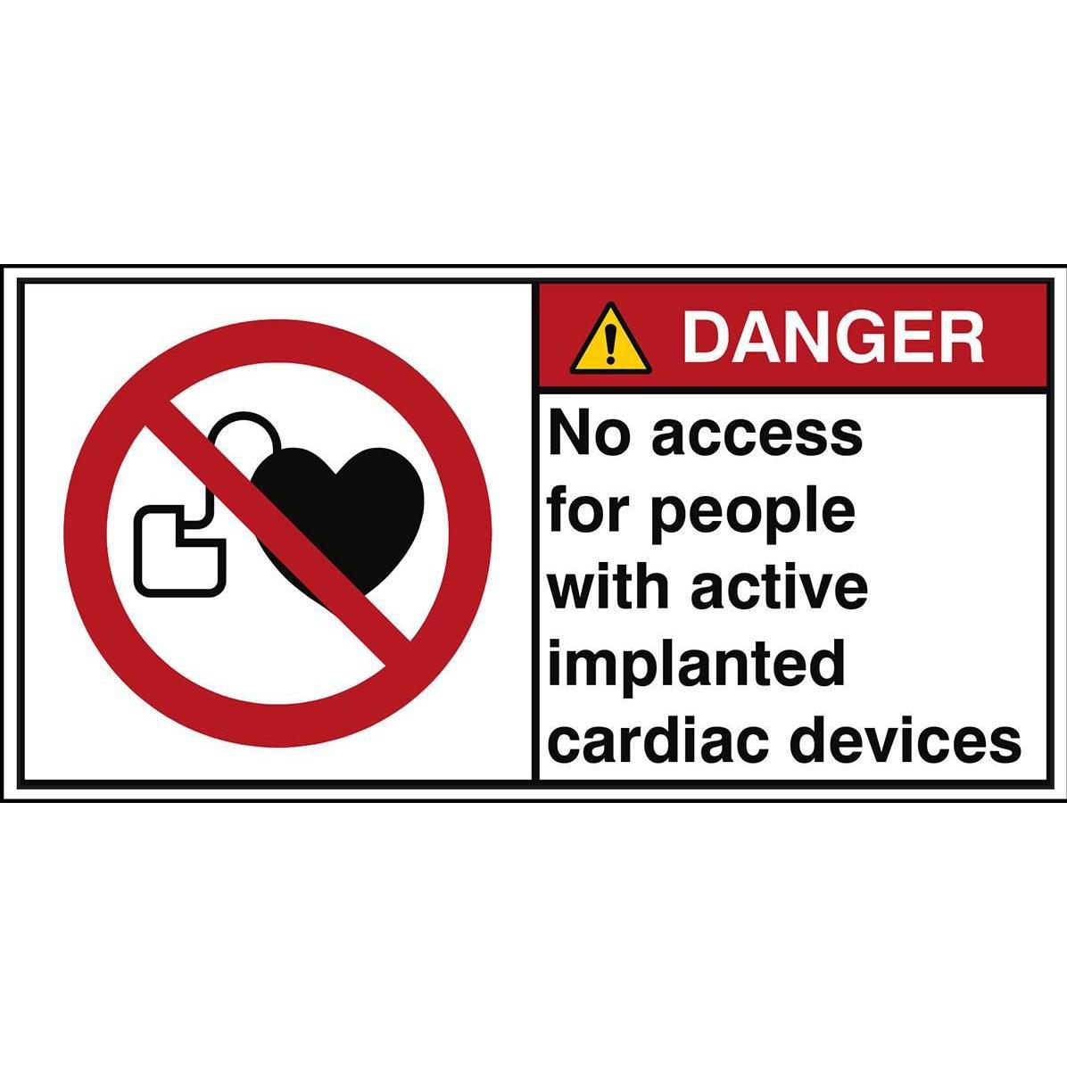 Brady, Etiketten, ISO Safety Sign - No access